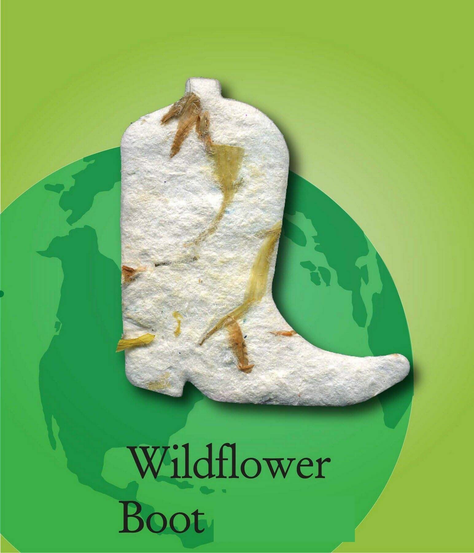 Wildflower Boot Handmade Seed Plantable Mini