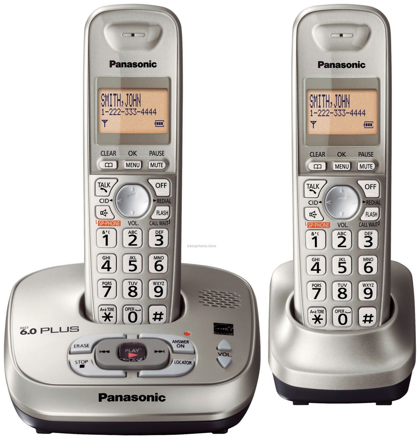 Panasonic Dect 6.0 Plus Expandable Digital Cordless Phone W/Answering Syste