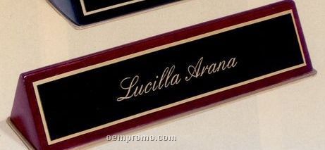 Airflyte Rosewood Piano Finish Nameplate