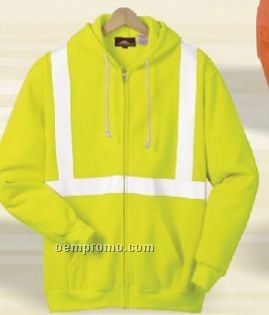 Full-zip Hooded Safety Sweatshirt
