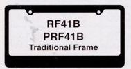 Premium Hi-impact 3-d Traditional License Plate Frame W/2 Holes
