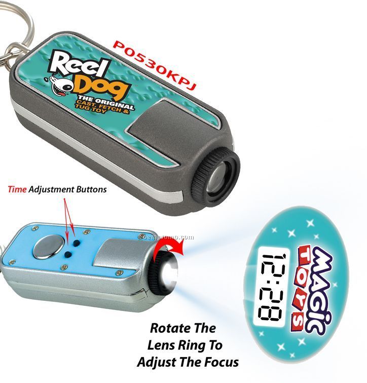 Projection Key Chain & Lcd Clock / Watch - Color Projection Image