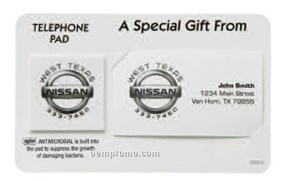 Safe Ad Telephone Pad On Business Card