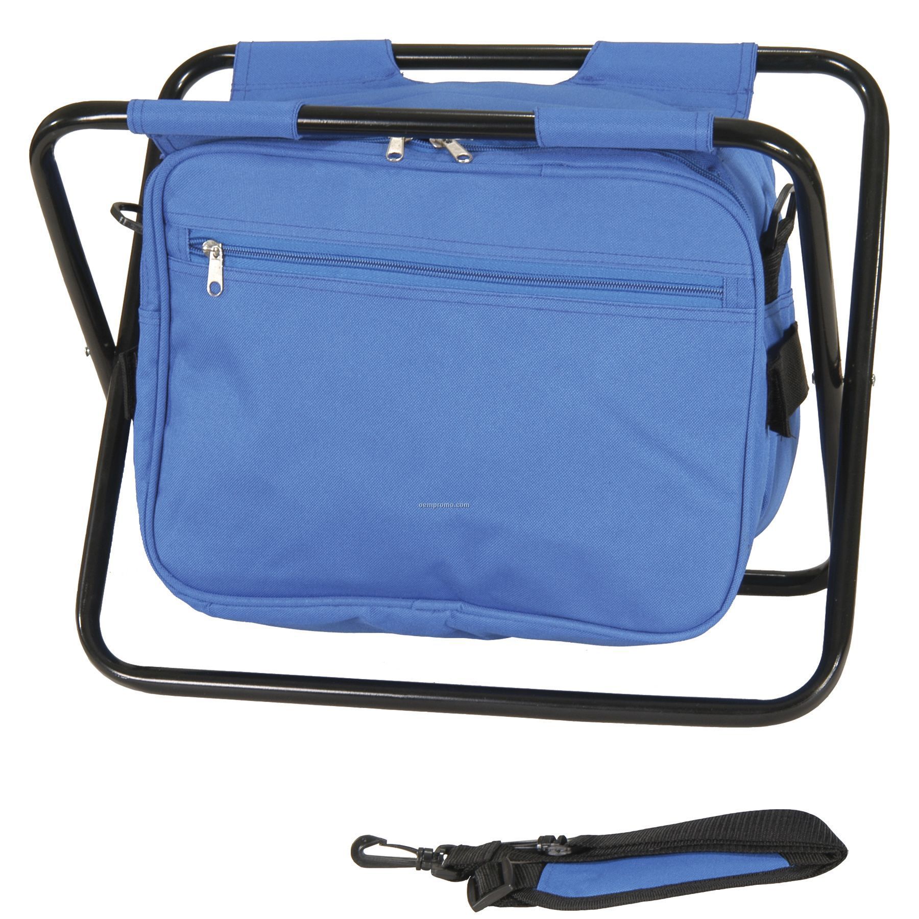 Folding Seat W/ 24 Can Cooler And Removable Shoulder Strap