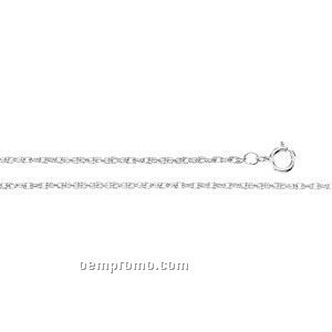 Ladies' 7" 14kw 3/4mm Rope Chain Bracelet
