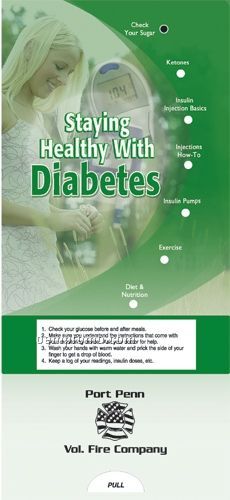 Staying Healthy With Diabetes - Pocket Slider Chart/ Brochure