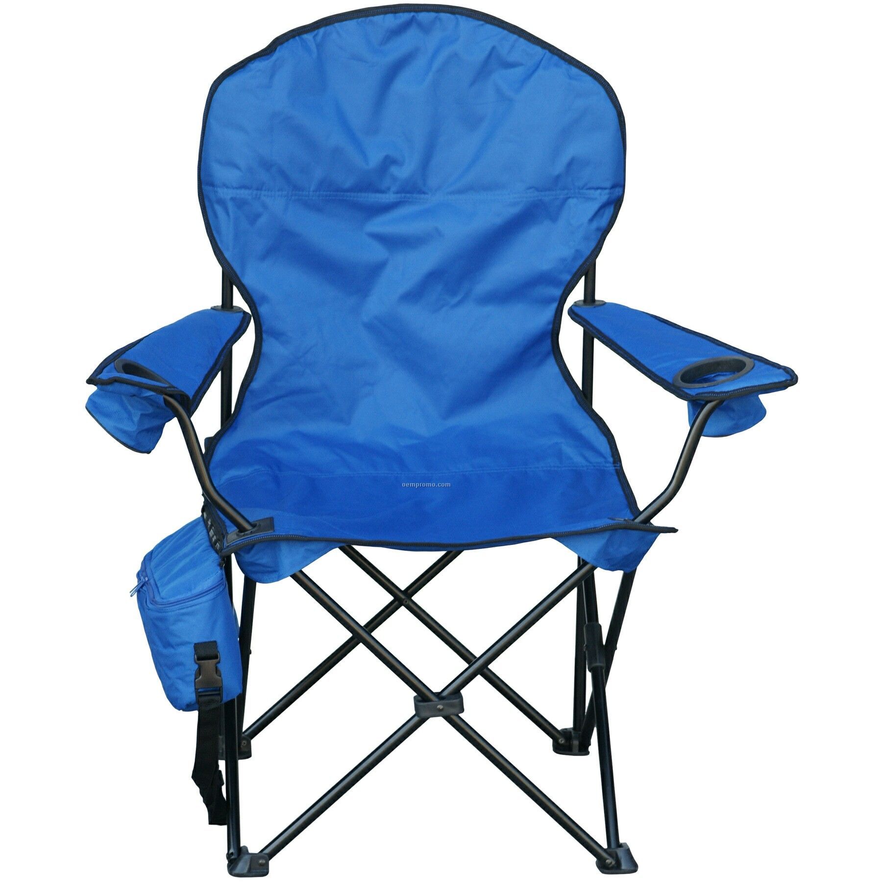 Direct Import Folding Round Back Chair With Cooler And Carry Bag.