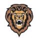Stock Roaring Lion Mascot Chenille Patch