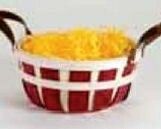 10"X4-1/2"X7" Red Trim Bowl Imported Gift Baskets (Partial Carton)