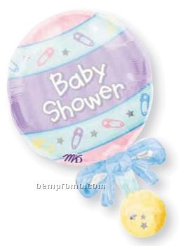 31" Baby Shower Rattle Balloon