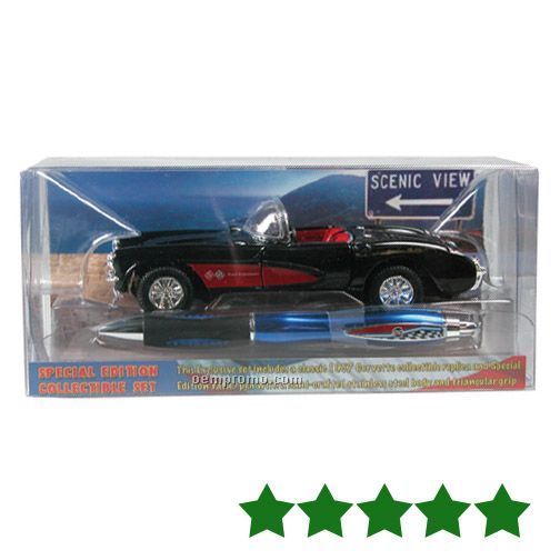 Collectible Car Set W/ Pen (Corvette)