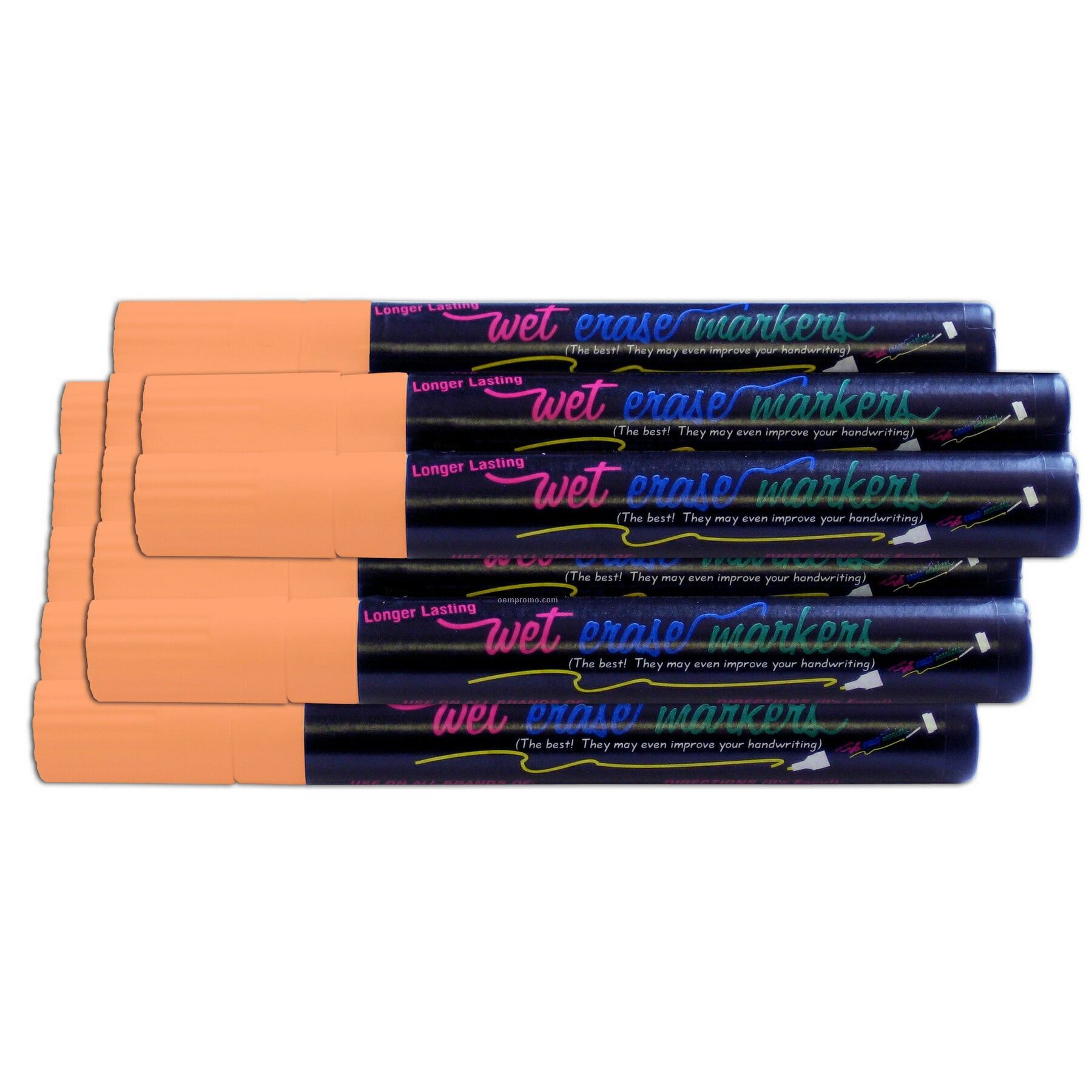Wet Erase Marker Set - Orange (12 Pack)