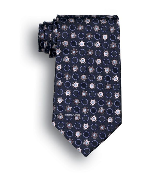 Wolfmark Ellison Bay Polyester Tie - Navy Blue