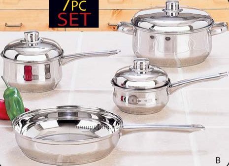 Yorkville 7 PC Stainless Steel Cookware Set