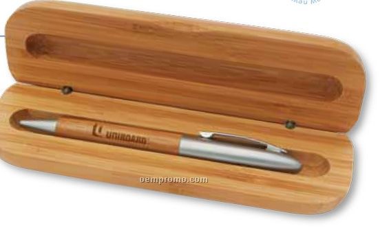 Bamboo Pen Case