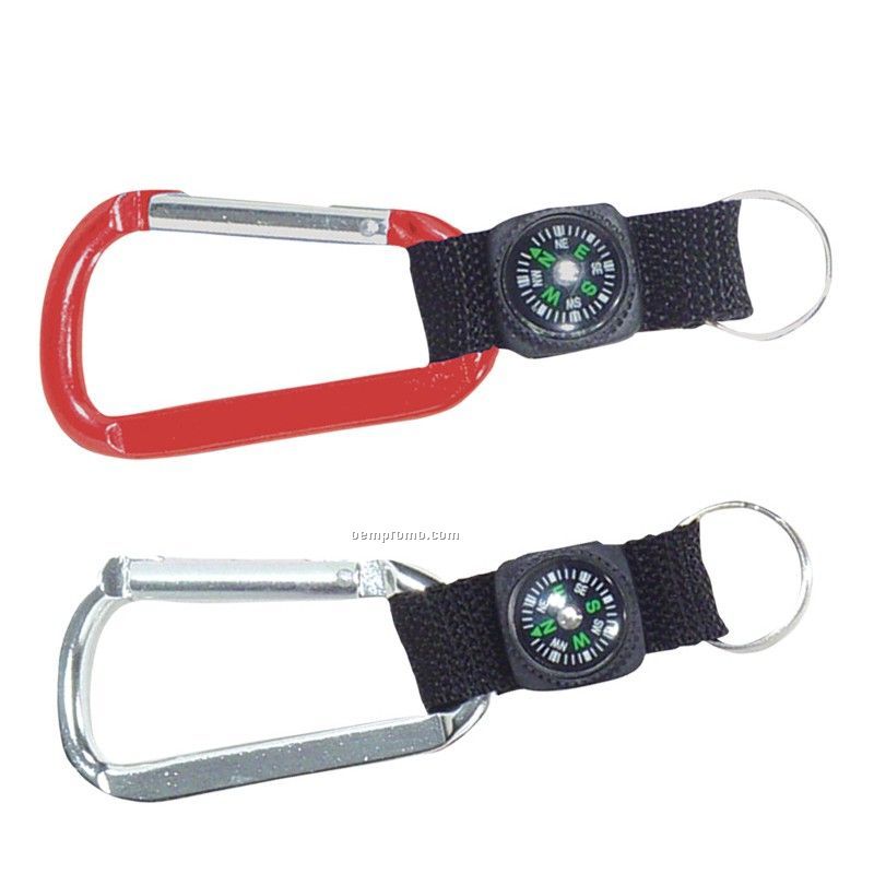 Explorer Carabiner With Compass