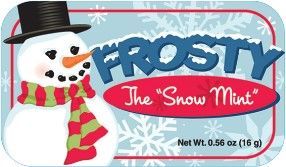 Frosty The Snow Mint Mint Tin W/ 4-color Process Label (72 Mints)