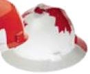 Msa Freedom Full Brim Hard Hat - Canadian Maple Leaf Design (Imprinted)