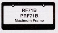 Premium Hi-impact 3-d Maximum License Plate Frame W/2 Holes