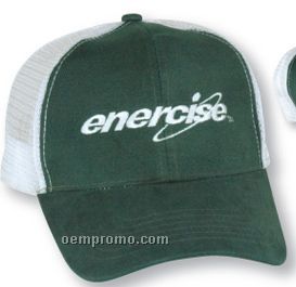 The Empire Brushed Cotton Cap (Suede Puff)