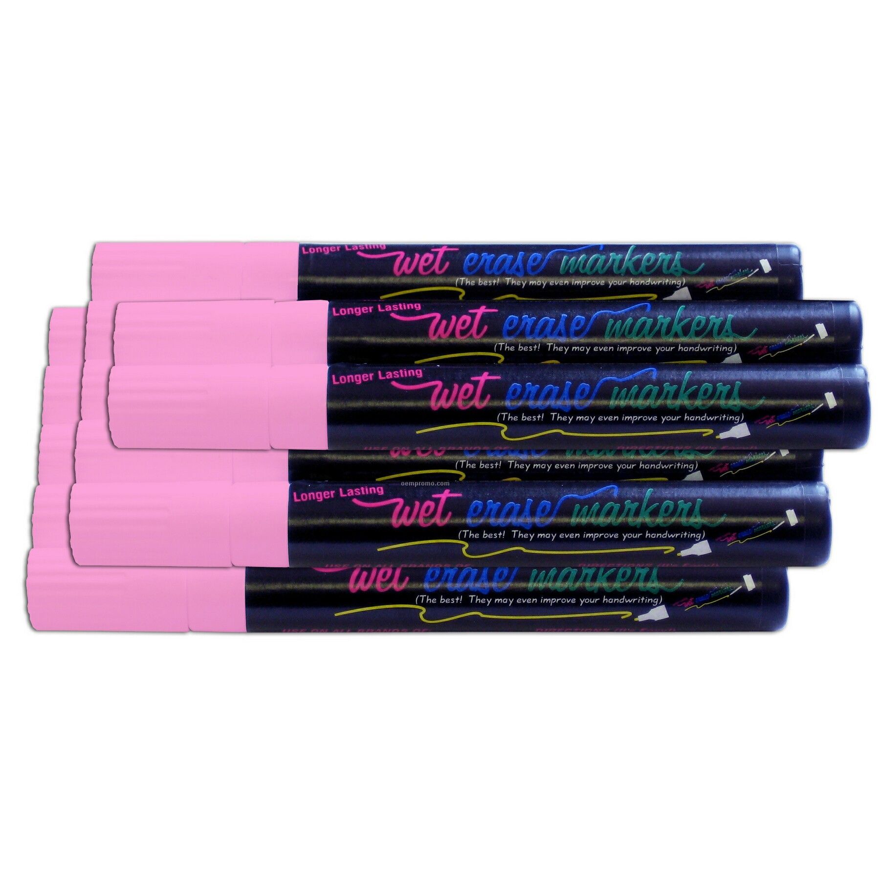Wet Erase Marker Set - Pink (12 Pack)