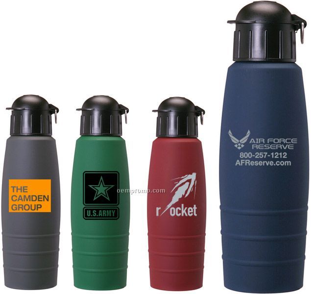 22 Oz. Soft Touch Matte Finish Stainless Steel Water Bottle