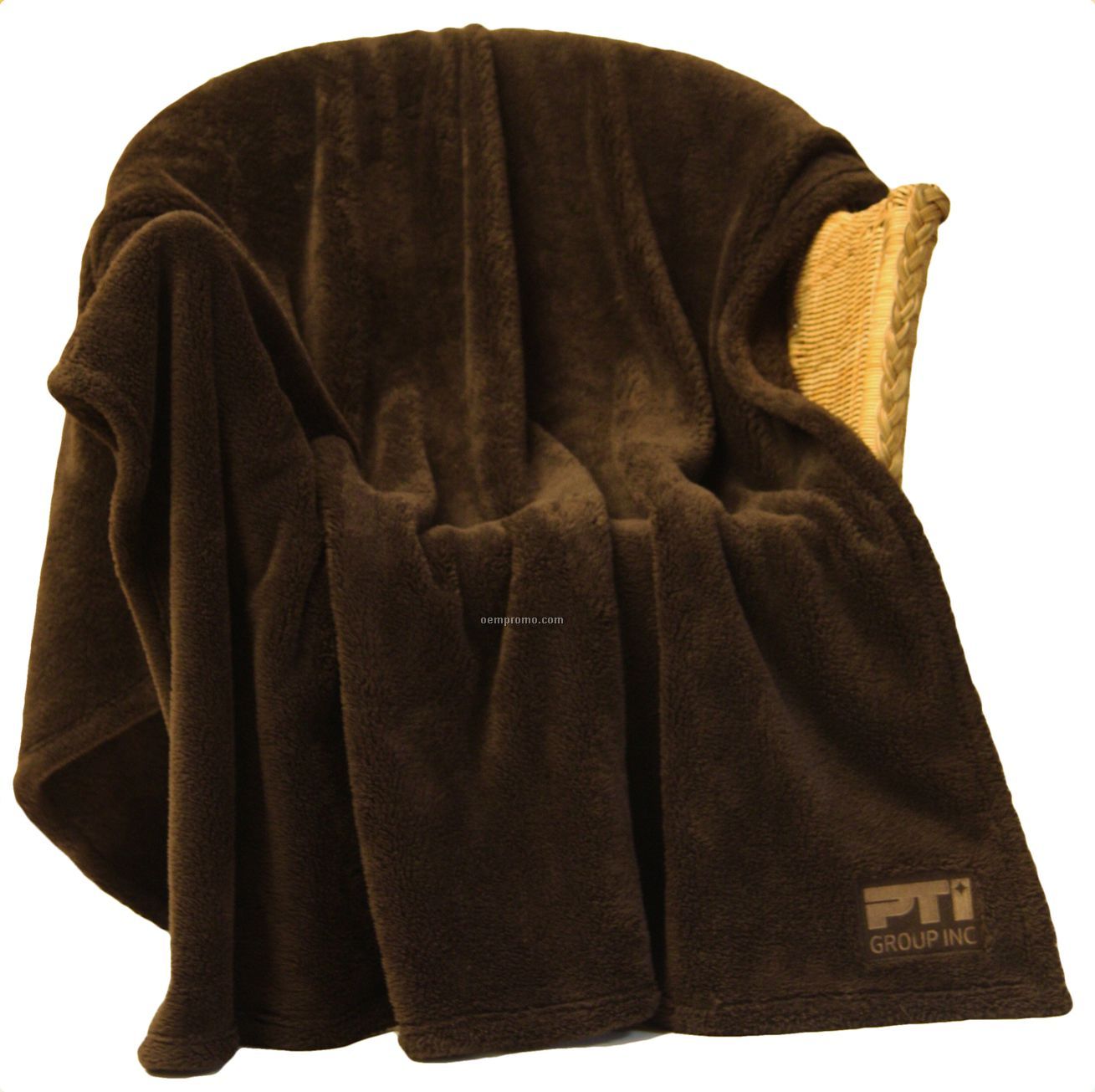 Chocolate Brown Polar Throw Blanket (60"X70")