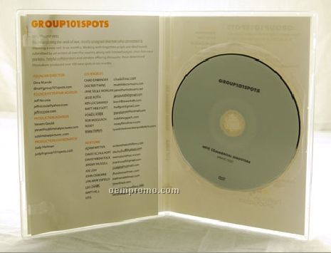 DVD Replication Retail In Clear Slim Amaray Case 4 Panel 4/1 Insert (DVD 9)