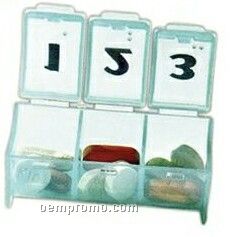 3 Compartment Pill Box