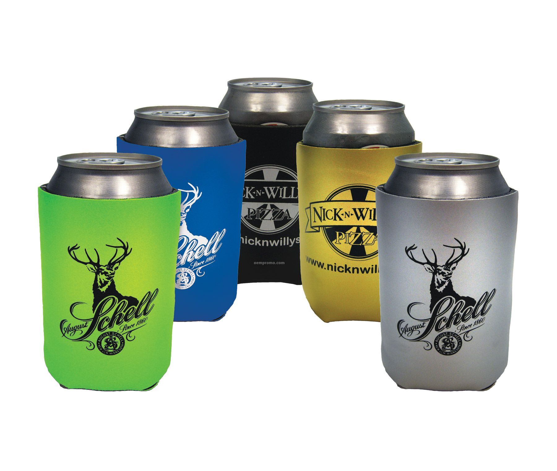 Collapsible Can Cooler - Vinyl Or Metallic