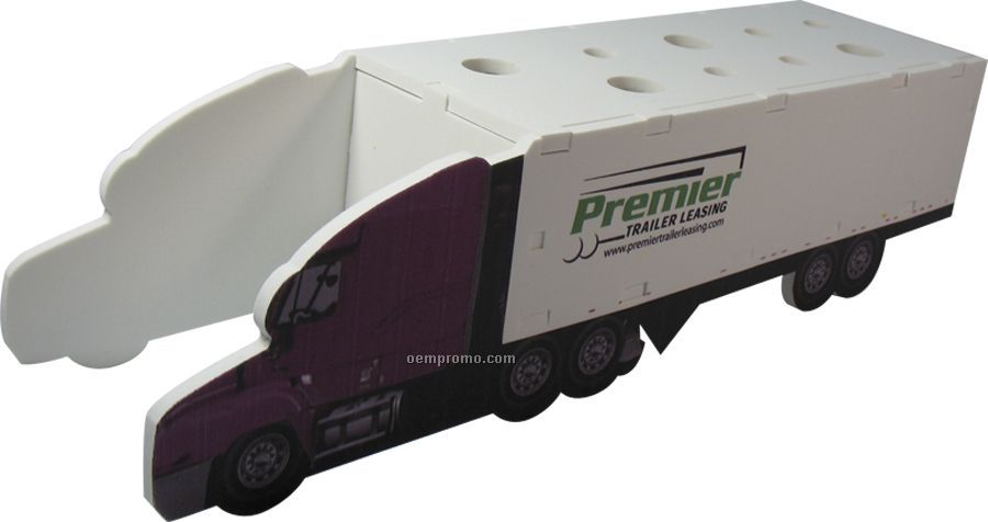 Foam Semi Truck Shaped Puzzle Organizer (13")