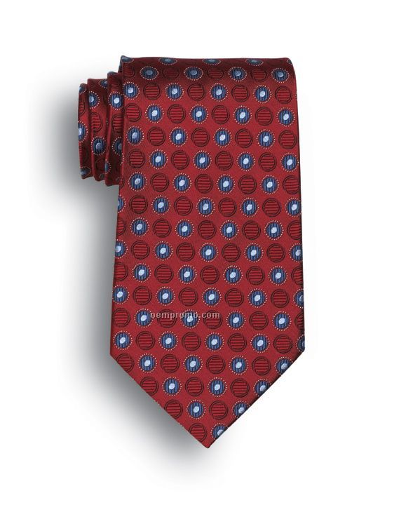 Wolfmark Ellison Bay Polyester Tie - Red