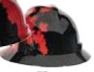 Msa Freedom Full Brim Hard Hat - Canadian Black Maple Leaf Design