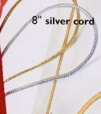 8" Silver Cord