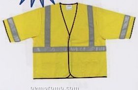 Budget Class Affic Safety Vests With Mesh Polyester (L-2xl)