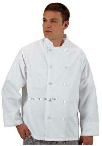 Cook's Classics Twill Chef Coat W/ Full Sleeve - White (5xl-6xl)