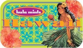 Hawaii Hula Mint Tin W/ 4-color Process Label (72 Mints)