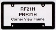 Hi-impact 3-d Corner View License Plate Frame W/4 Holes