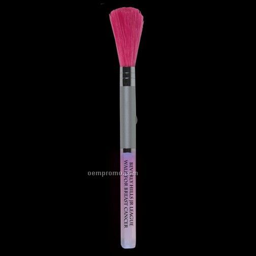 Pink Light Up Make Up Brush W/ Multi LED