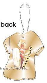 Vegas Showgirl T-shirt Zipper Pull