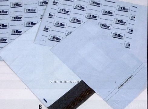 12"X16-1/2" Custom Printed White Poly Mailing Envelope
