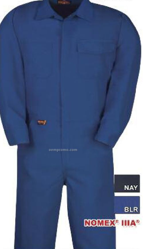 6 Oz. Nomex Iiia Flame Resistant Work Coverall (38" To 50")