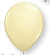 9" Ivory Silk Latex Balloon