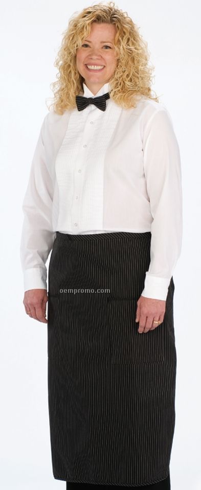 Solid Color Twill Traditional Bistro Apron W/ 2 Patch Pockets (32"X28")