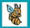 Sport/ Mascot Stock Temporary Tattoo - Hornets (1.5"X1.5")