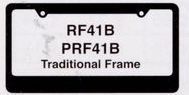 Hi-impact 3-d Traditional License Plate Frame W/2 Holes