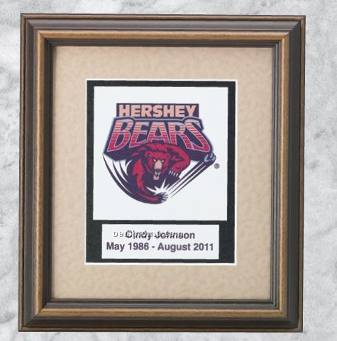 Professional Gallery Award Plaques W/ Highlighted Walnut Finish