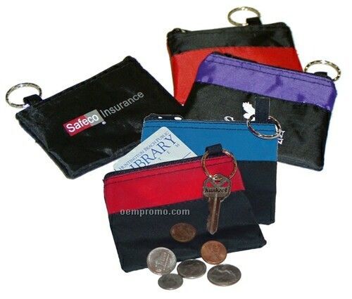 2 Tone Coin Purse W/ Key Ring (4&quot;X3-1/4&quot;),China Wholesale 2 Tone Coin Purse W/ Key Ring (4&quot;X3-1/4&quot;)