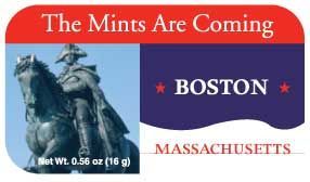 Boston Paul Revere Mint Tin W/ 4-color Process Label (72 Mints)