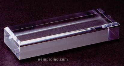 Clear Acrylic Specialty Base - Beveled Top (3/4"X4"X4" )